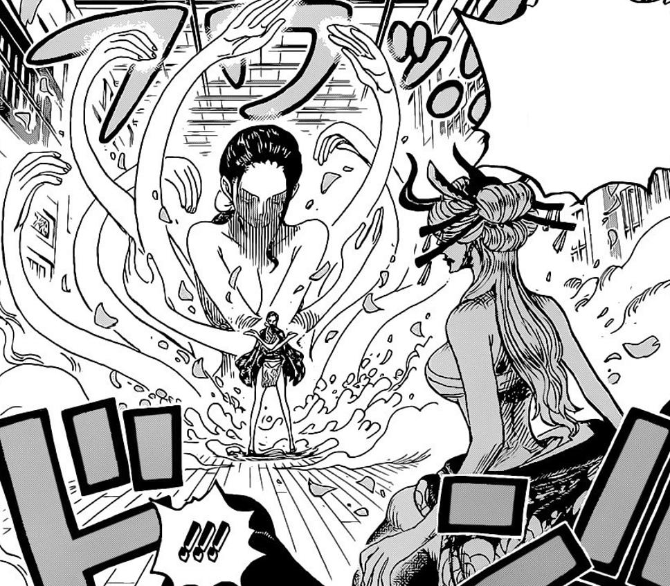 One Piece Chapter 1021 Robin Fruit awakens, Momanosuke opens the road