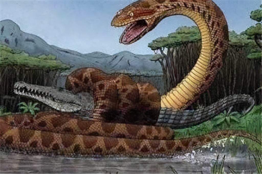 The prehistoric giant snake 