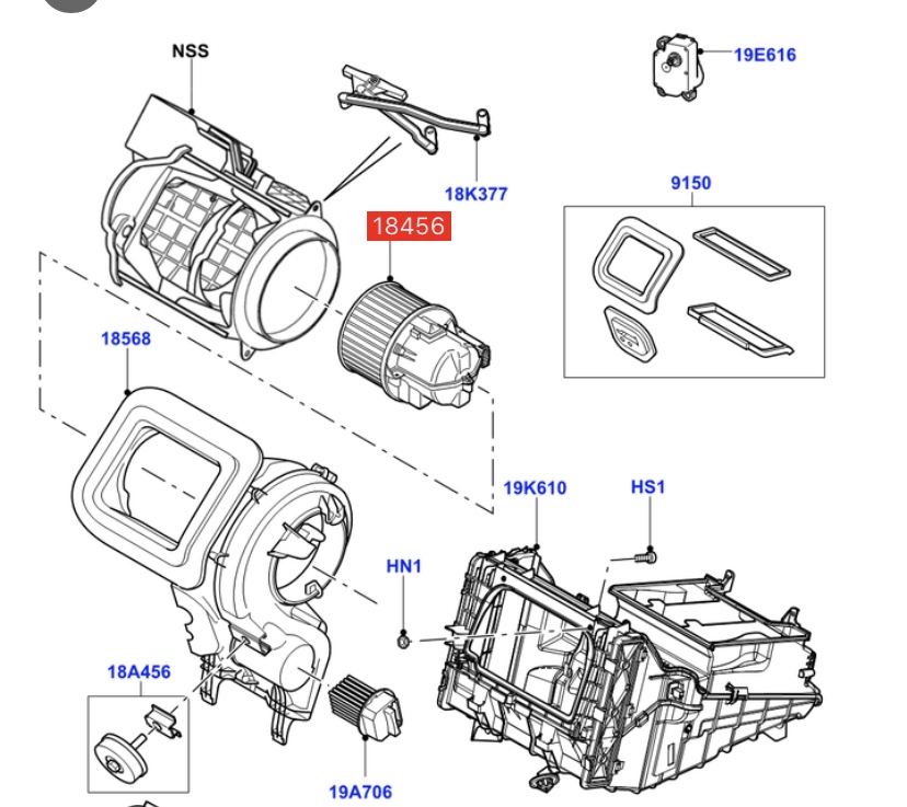 How to solve the problem that the air conditioner blower of Range Rover