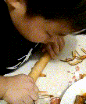 搞笑的GIF图：在绝对实力面前，就是个弟弟