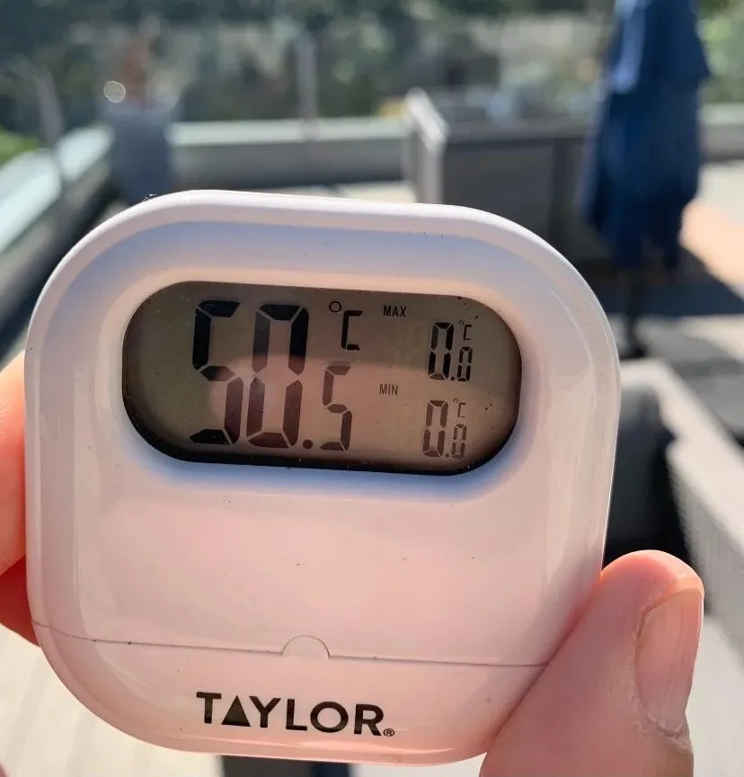 The highest temperature in Vancouver is 50 degrees, and the temperature