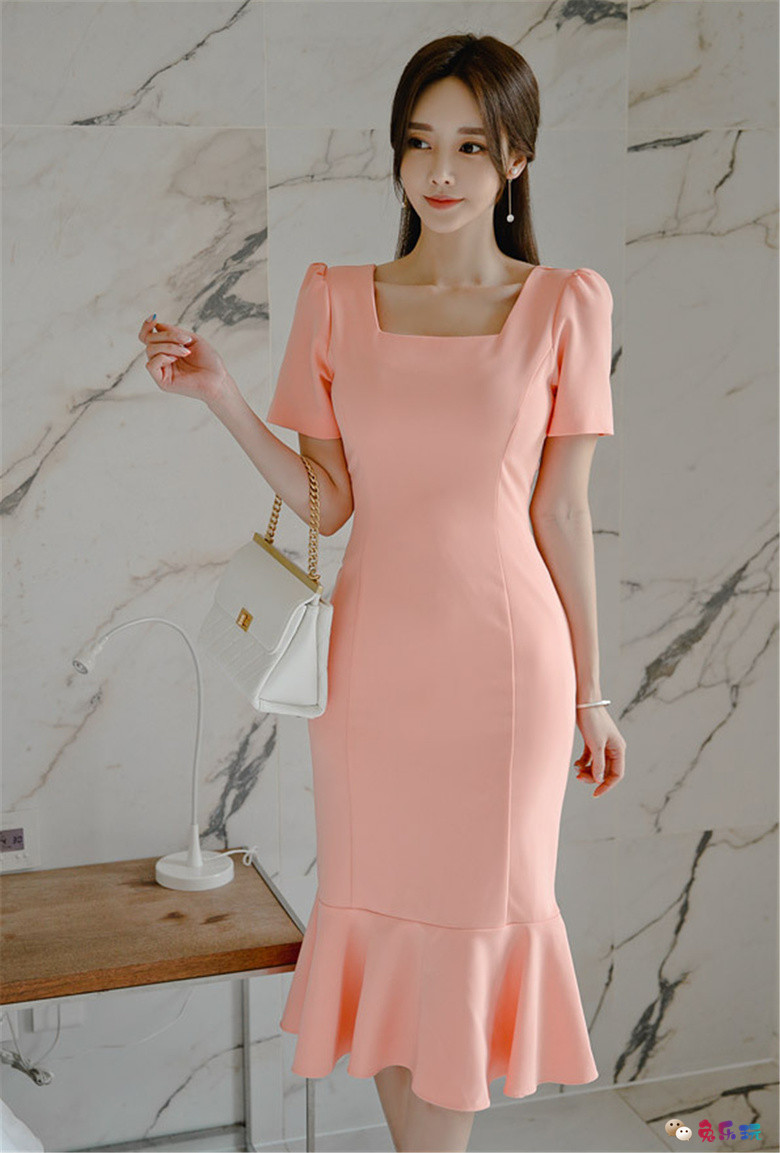 孙允珠丨彼得堡棉花蜜糖浪漫鱼尾摆裙