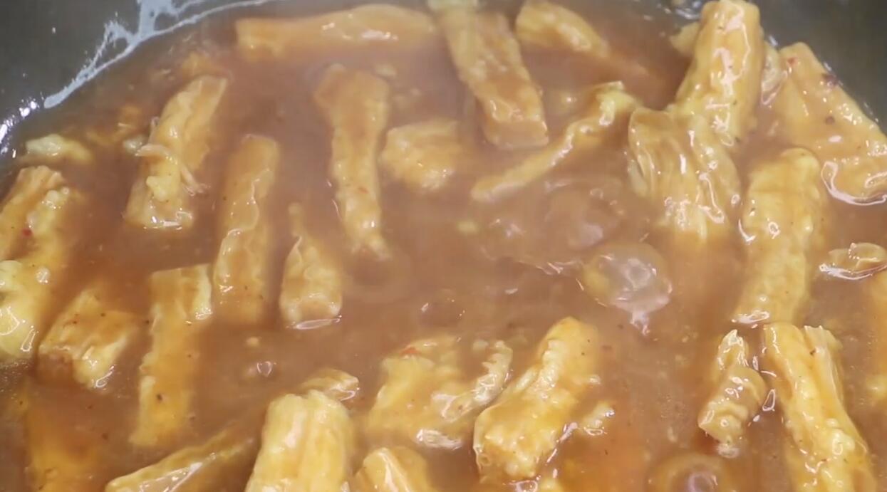 5 minutes to teach you how to cook yuba, spicy, fragrant and nutritious