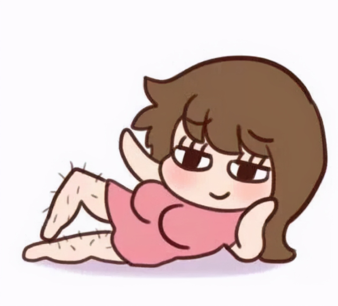 Why do some women have thick body hair and some are "bald"?Which is