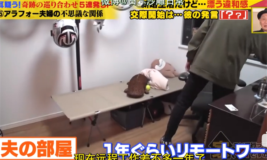 Husband and wife live in a 36squaremeter apartment, cook and sleep