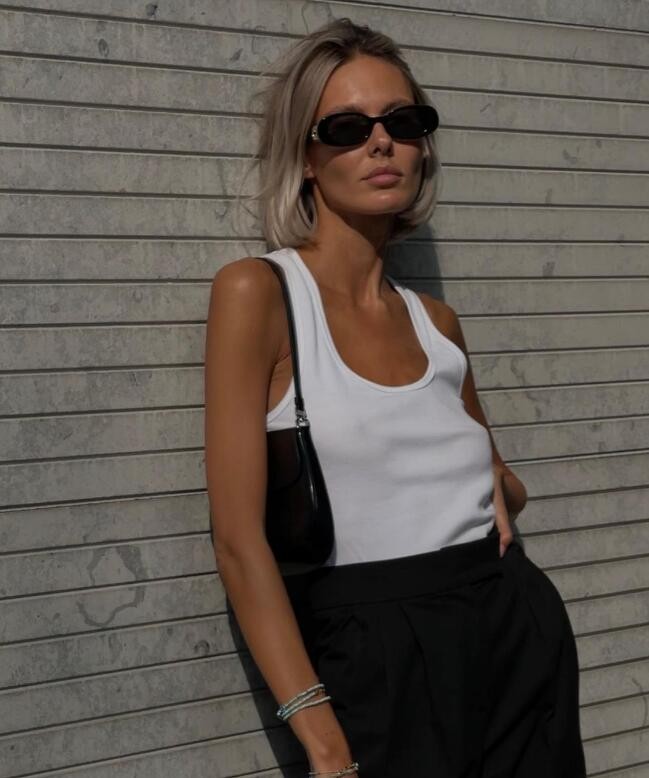 Cold and neutral wear blogger Yana Koroed, simple and casual high-level ...