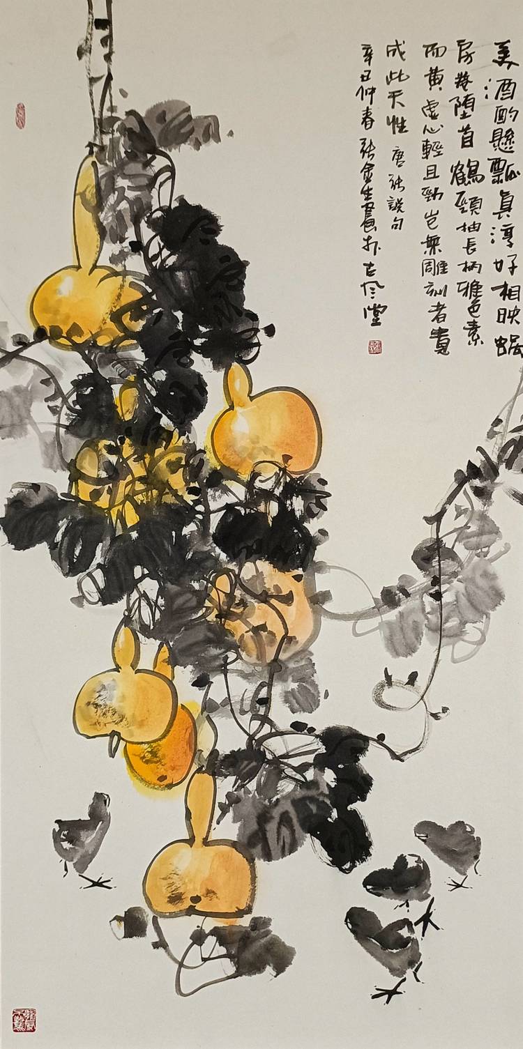 Famous Chinese contemporary art artist-famous painter Zhang Jinsheng ...