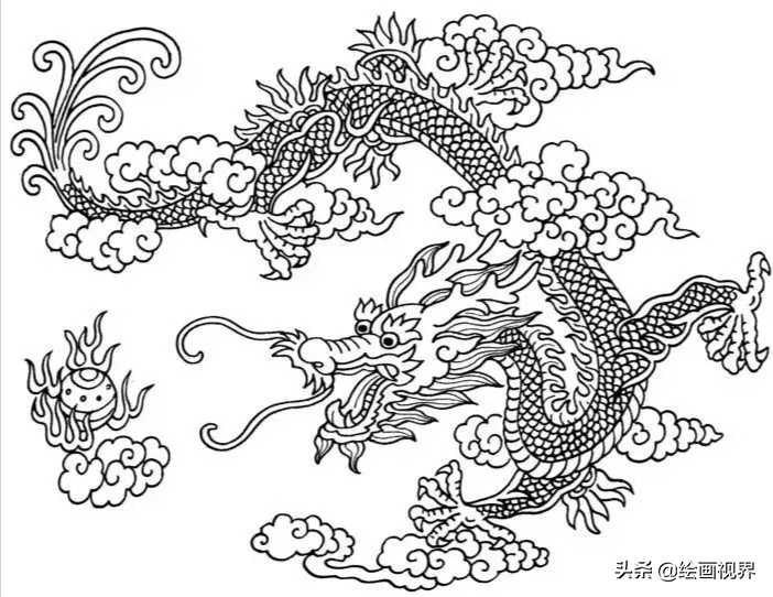 February 2, I don't know what to painting? Dragon lines demonstrates