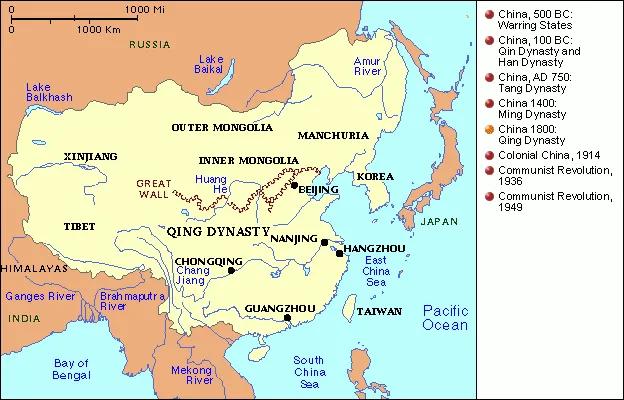 Different versions of the territory map of the Qing Dynasty - iNEWS