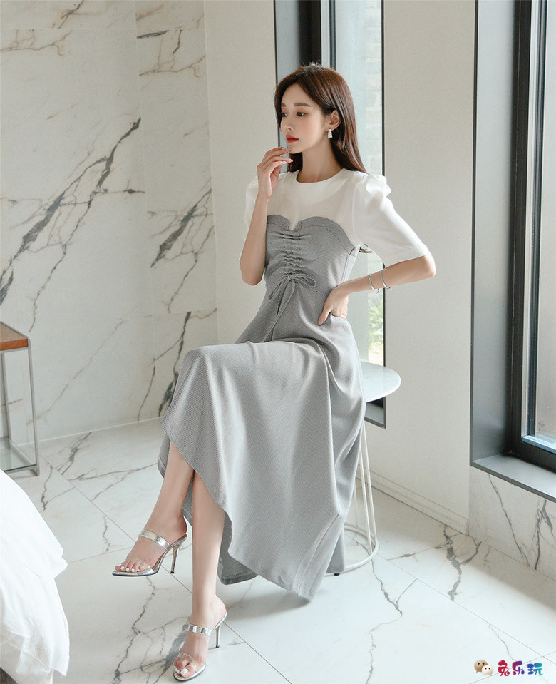 孙允珠丨田纳西俏皮青春高腰百褶长裙