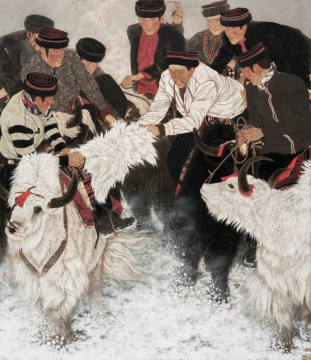 Sun Zhensheng's meticulous works of figures: solemn and quiet without ...