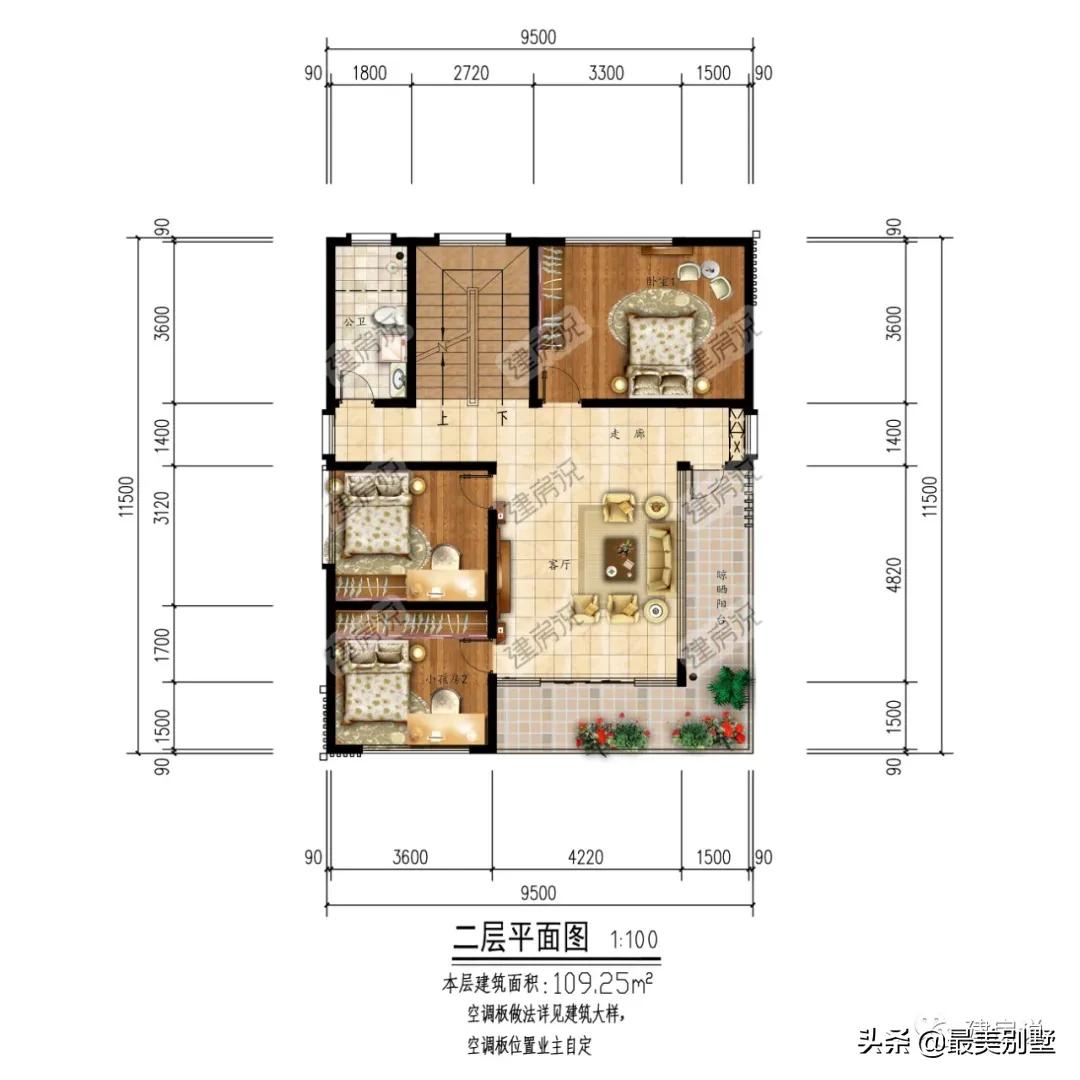 Covering an area of 80 square meters, modern villas are equally ...