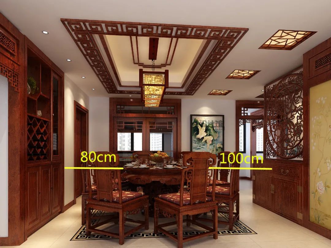 How much space does the dining table and chairs need?Table and chair