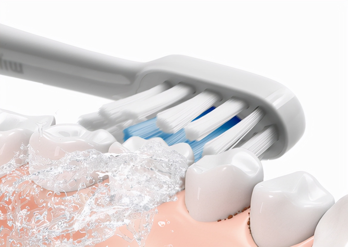 Is the electric toothbrush vibrating as many times as possible?Three