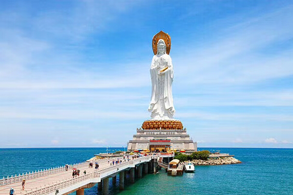 Worship the Guanyin of the South Sea in Sanya - iNEWS