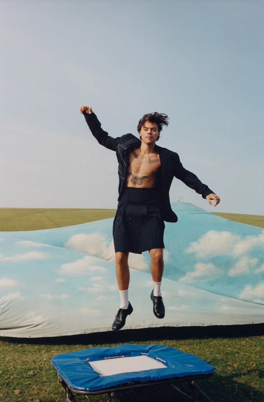 harry styles vogue skirt