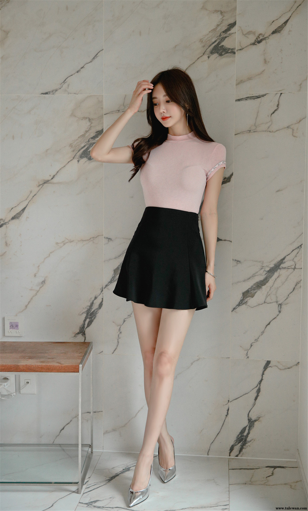 孙允珠丨粉黛梦幻初恋芭比短袖打底衫